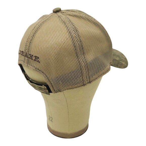 Drake Camo Mossy Oak Bottomland Strapback Cap 3D Embroidered Trucker Hunter Hat - Picture 14 of 14